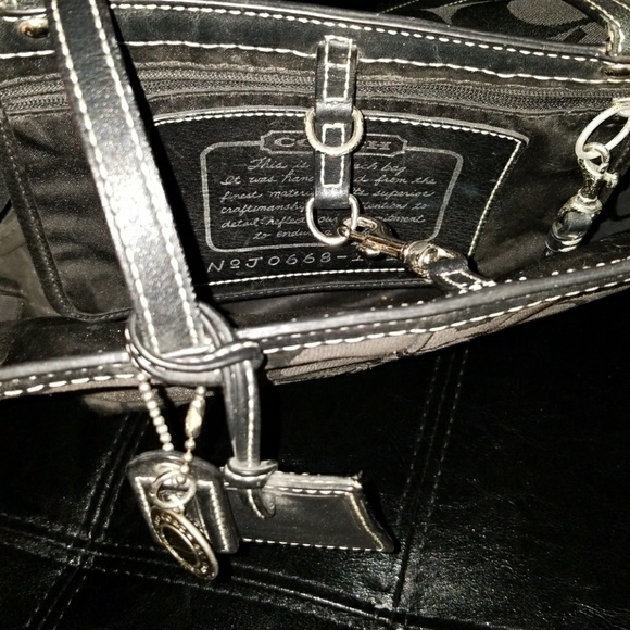 Coach Signature Legacy Stripe Tote Bag - Picture 3 of 3